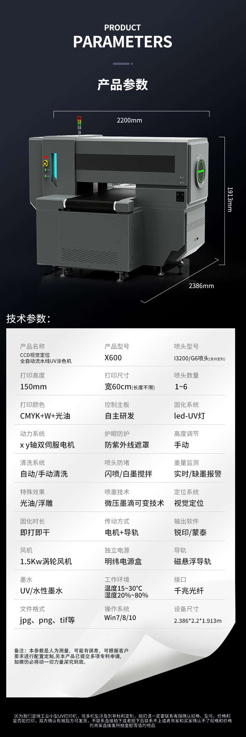 CC视觉定位全自动流水线视觉uv打印机涂色机(图3)